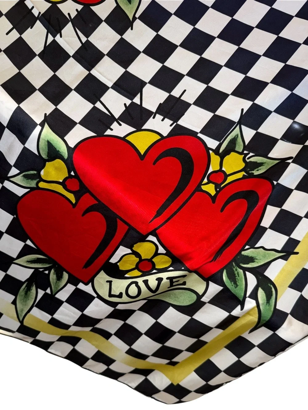 Ed Hardy checkered graphics large